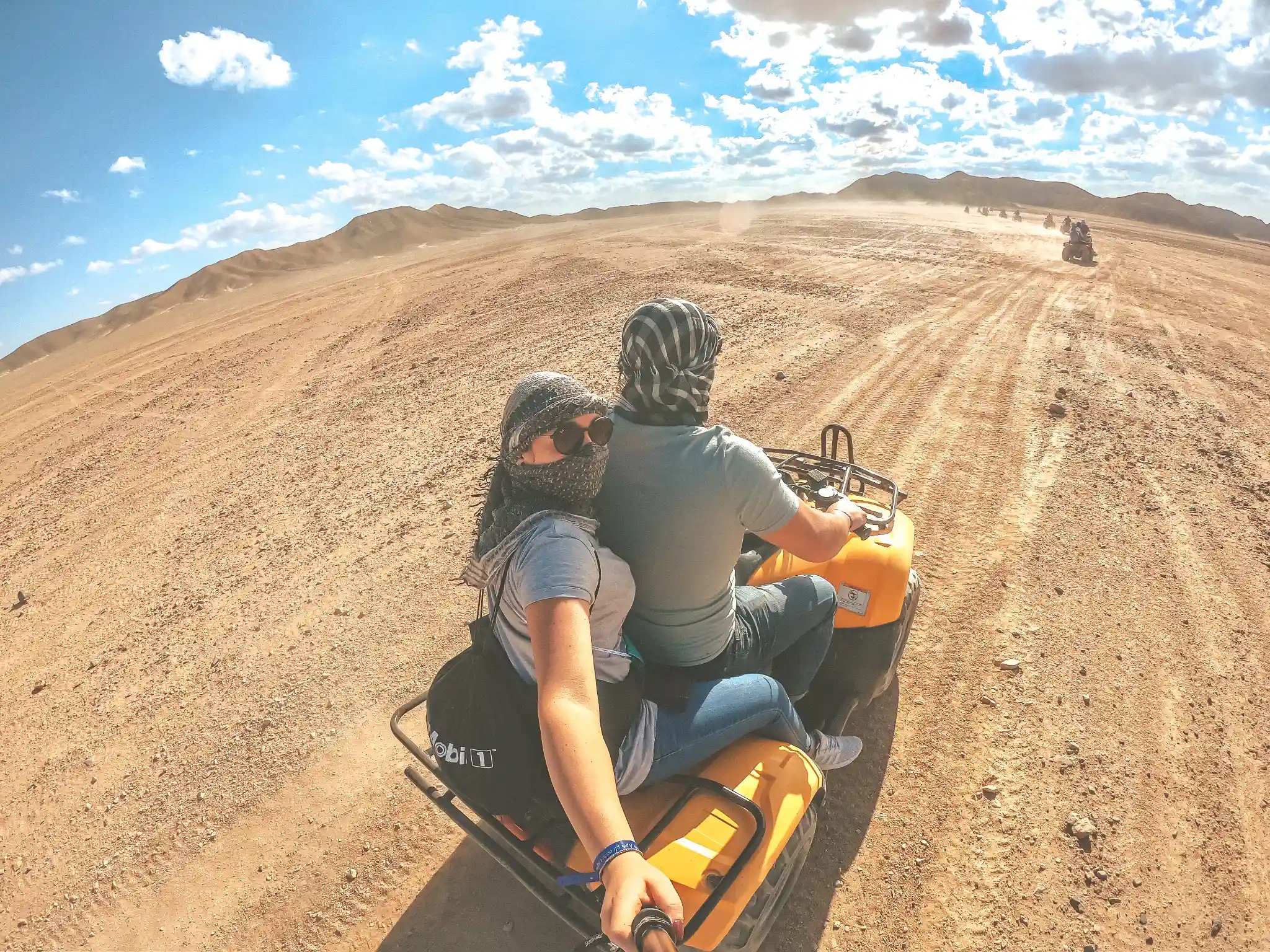 Quad Biking in the rocky Agafay Desert near Marrakesh