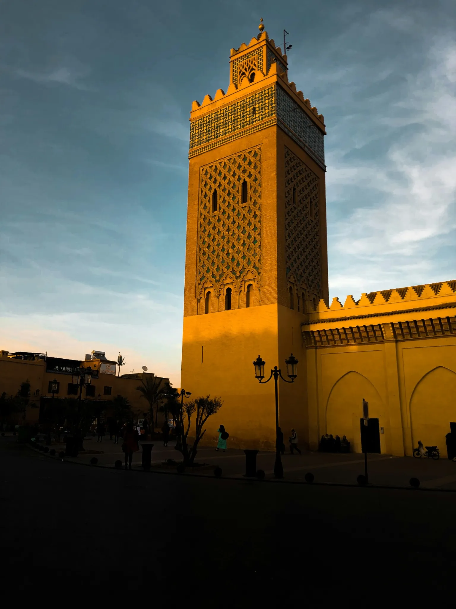traditional Moroccan mosque against the sky