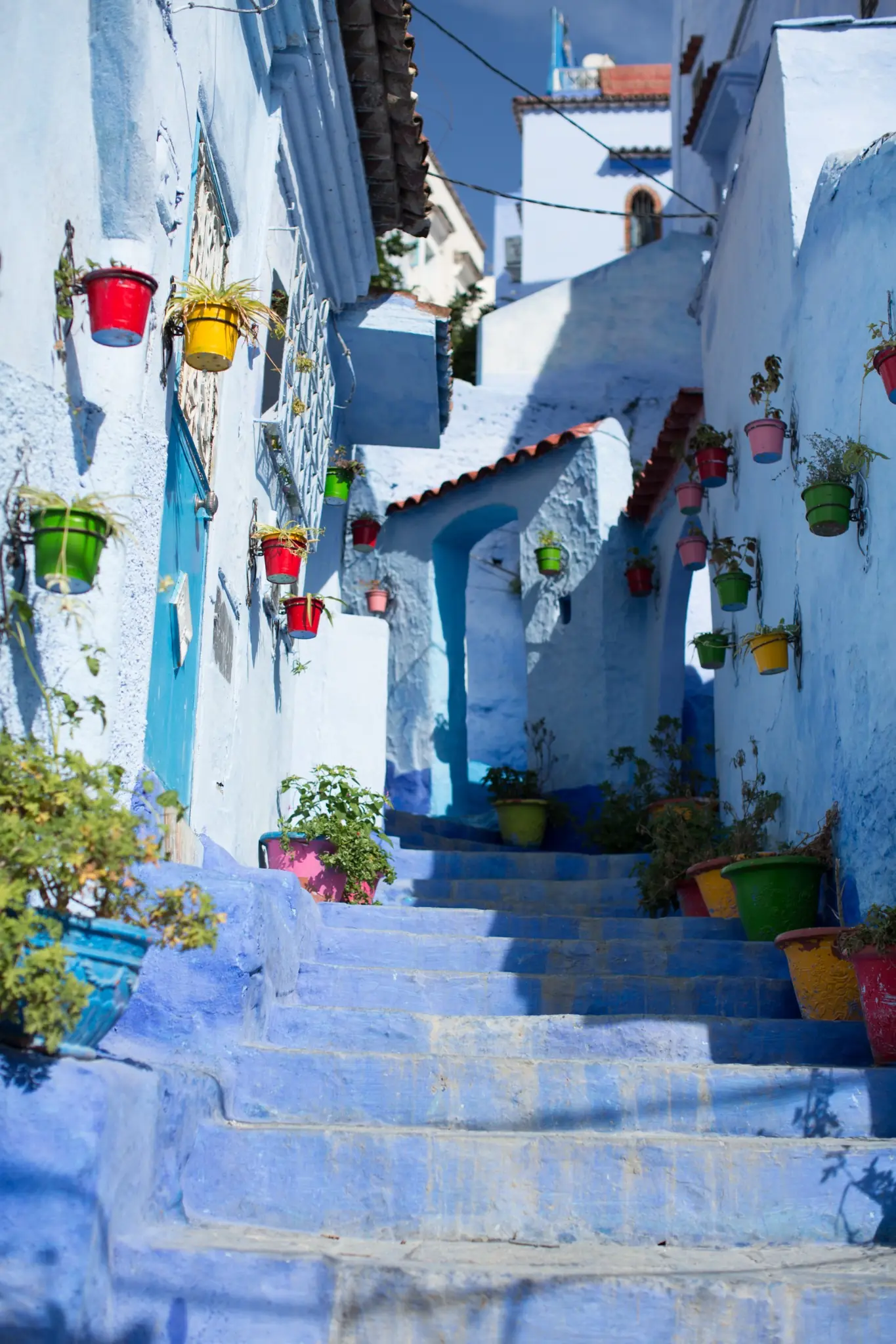 Beautiful Chefchaouen medina visited during Casablanca 2 Day Trip