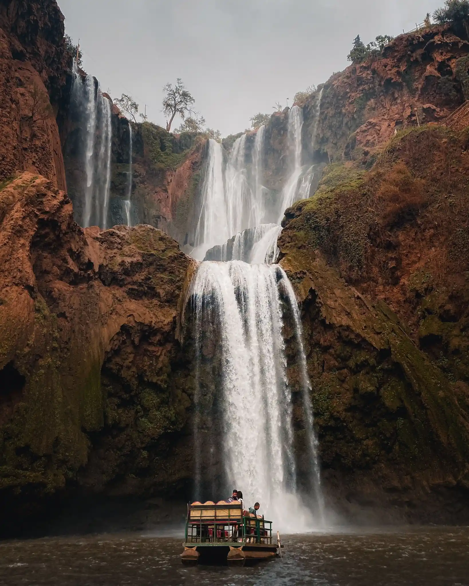 Cascade Ouzoud from Marrakech 1 Day Trip with panoramic waterfall views