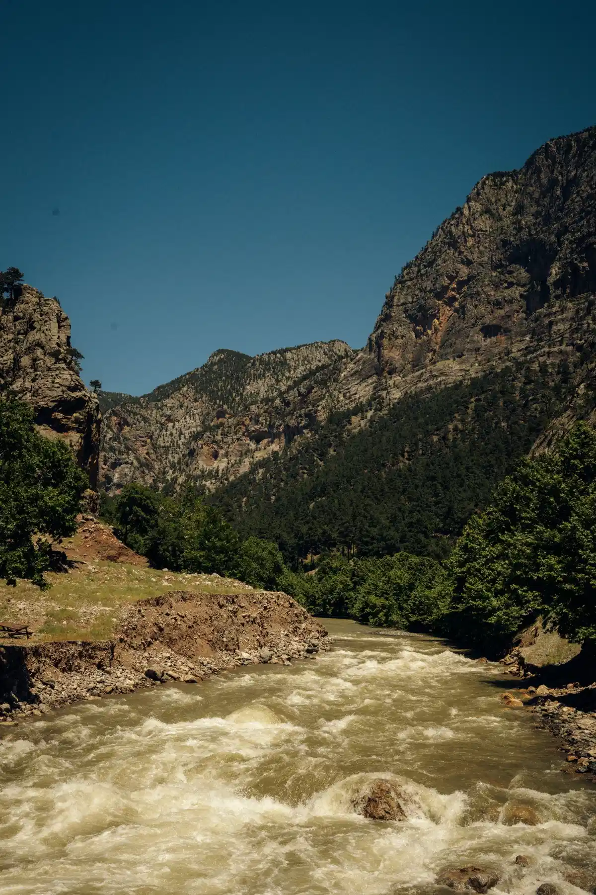 Small waterfall in the hills above Imlil, Atlas Mountains